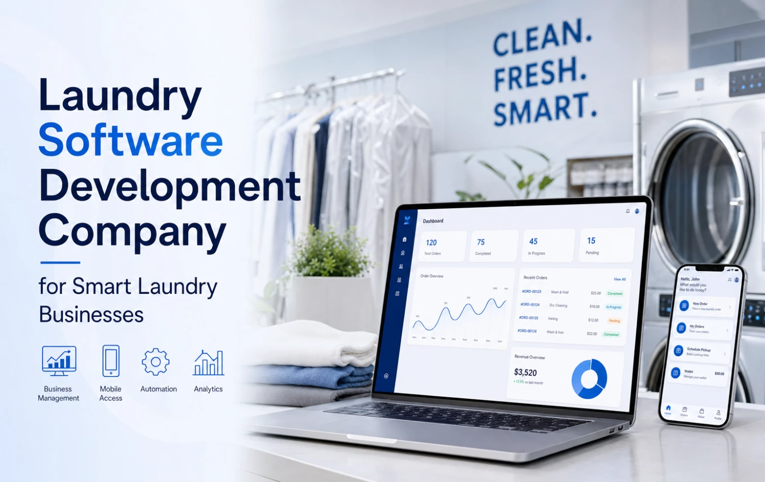 Laundry Software Development Company for Smart Laundry Businesses