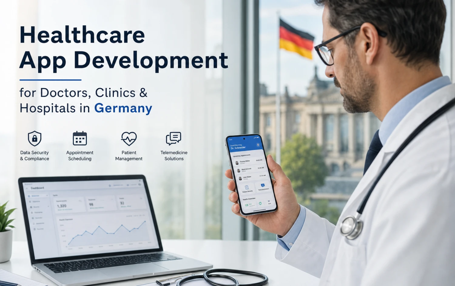 Healthcare App Development for Doctors, Clinics & Hospitals in Germany