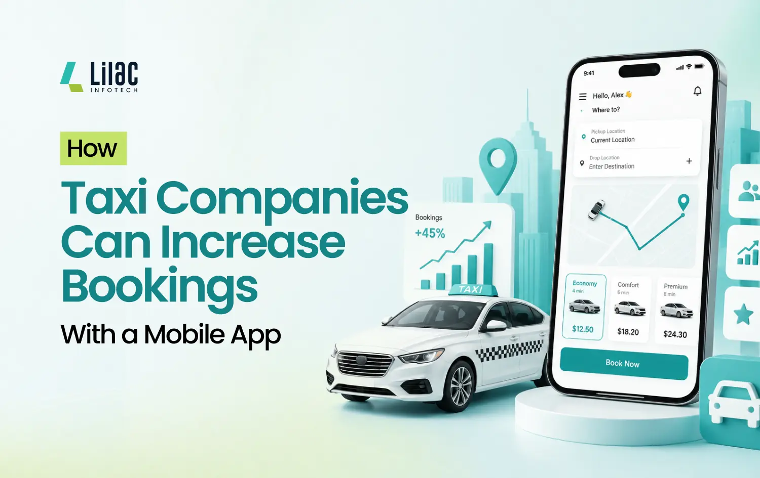 How Taxi Companies Can Get More Bookings With a Mobile App