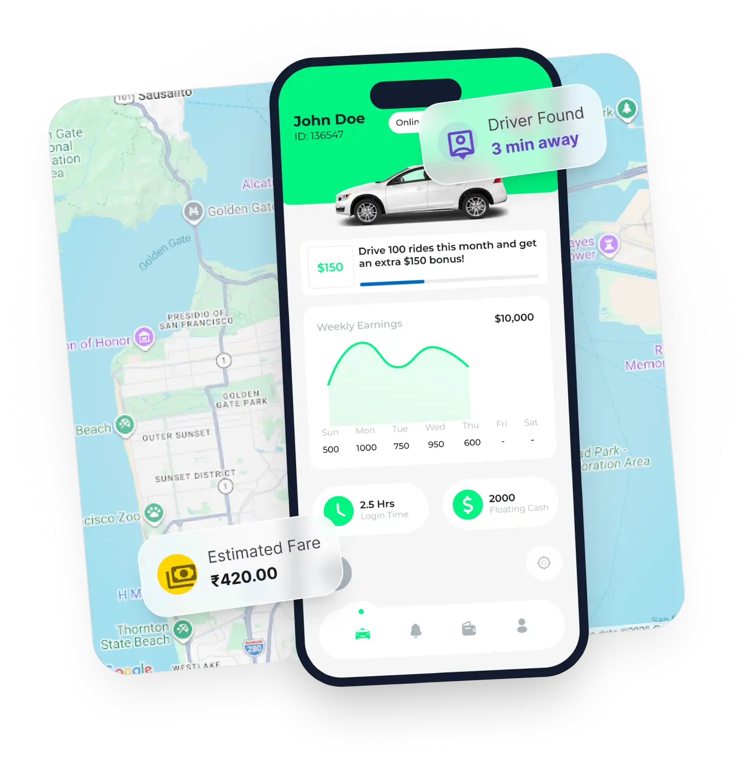 Lilac Cabture Taxi Booking App