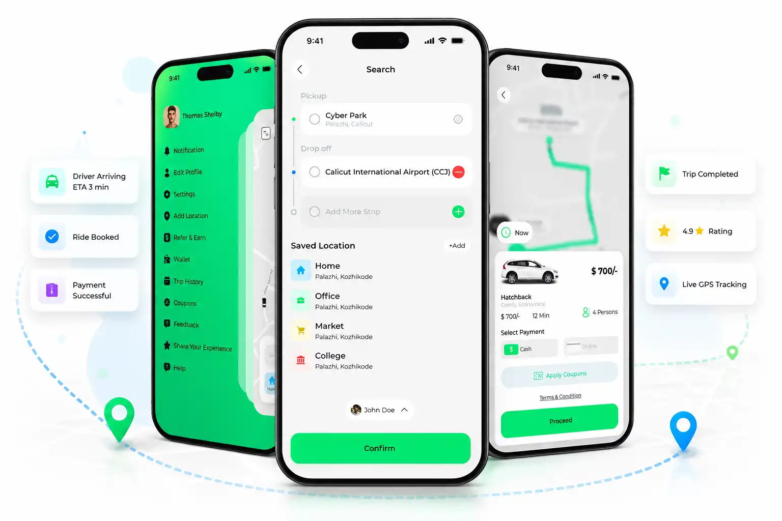 Riders Application Interface