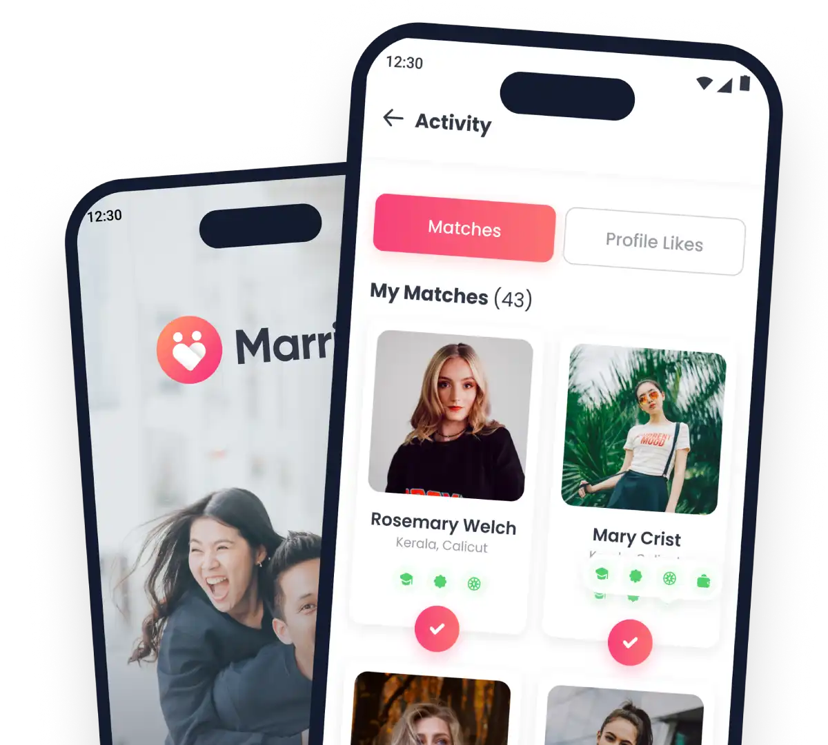 Modern Matrimonial Platform Mockup